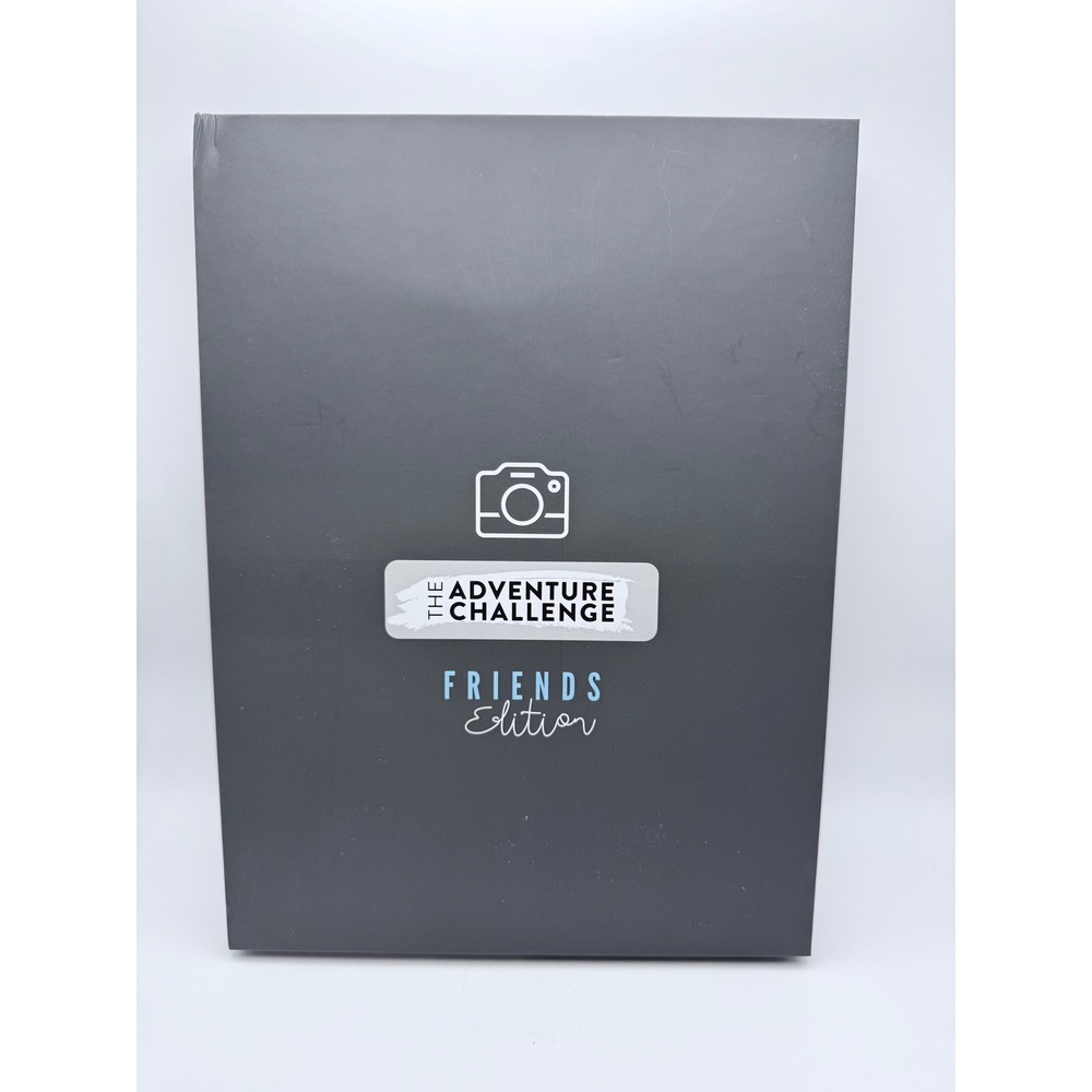The Adventure Challenge Friends Edition Scratch Off Book Charcoal Grey Hardcover